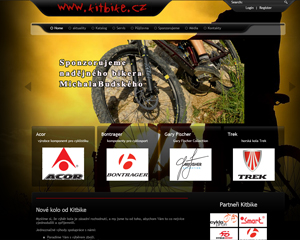 webové stránky Kitbike, s.r.o.